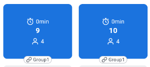 連結されて Group1 になったテーブル9と10